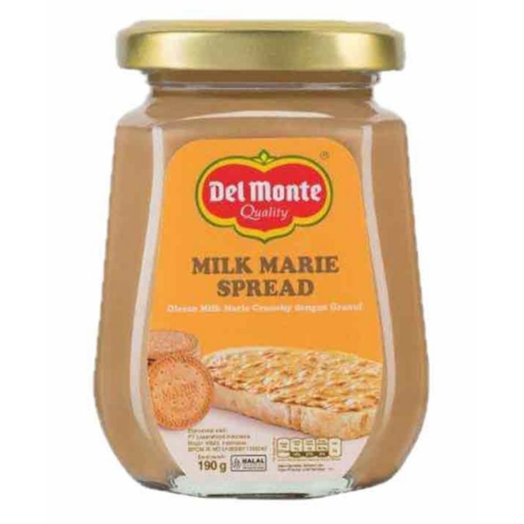 

Del Monte Spread Selai 190gr / Milk Marie / Speculoos / Choco Hazel