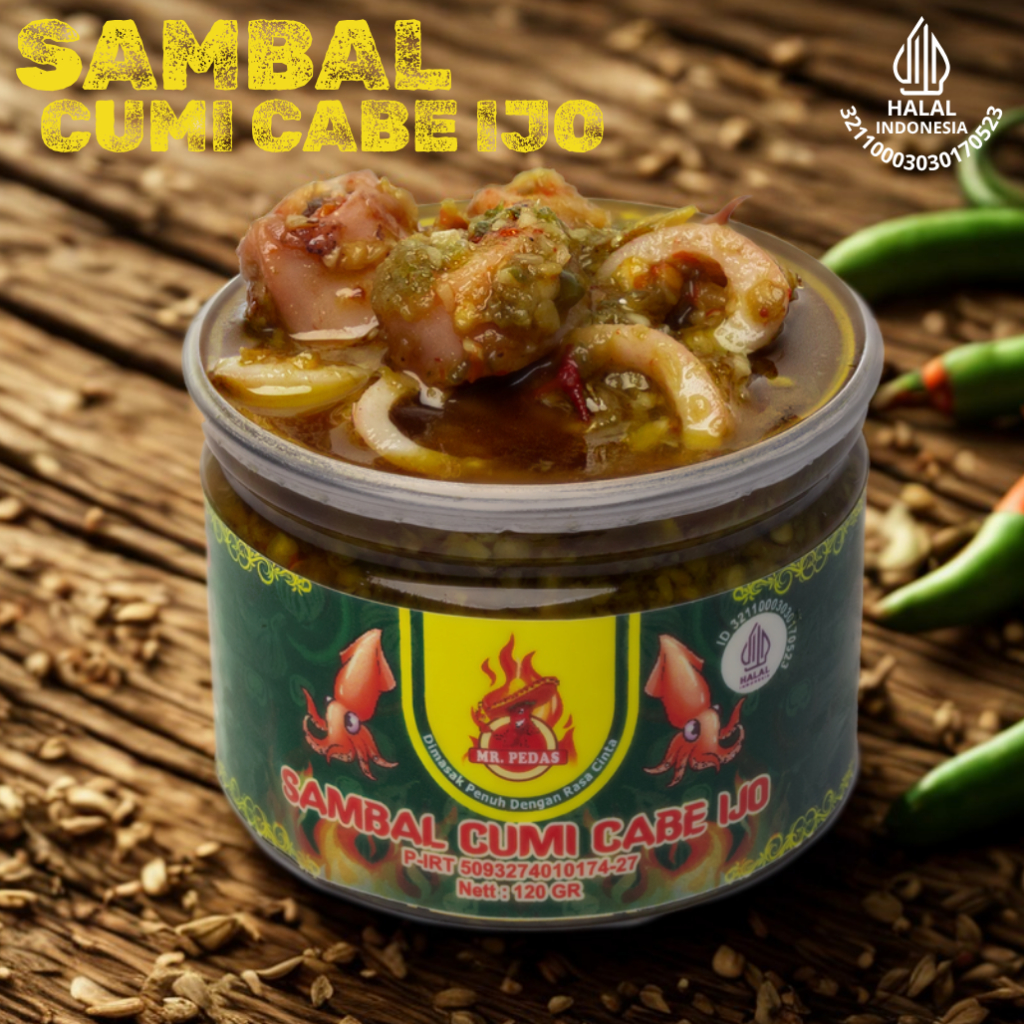

Sambal Cumi Cabe Ijo Sambel Mr. Pedas