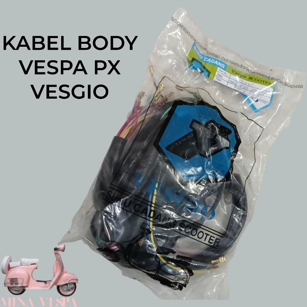 VESGIO Kabel Body Vespa PX Sparepart Aksesoris Variasi Sukucadang Vespa