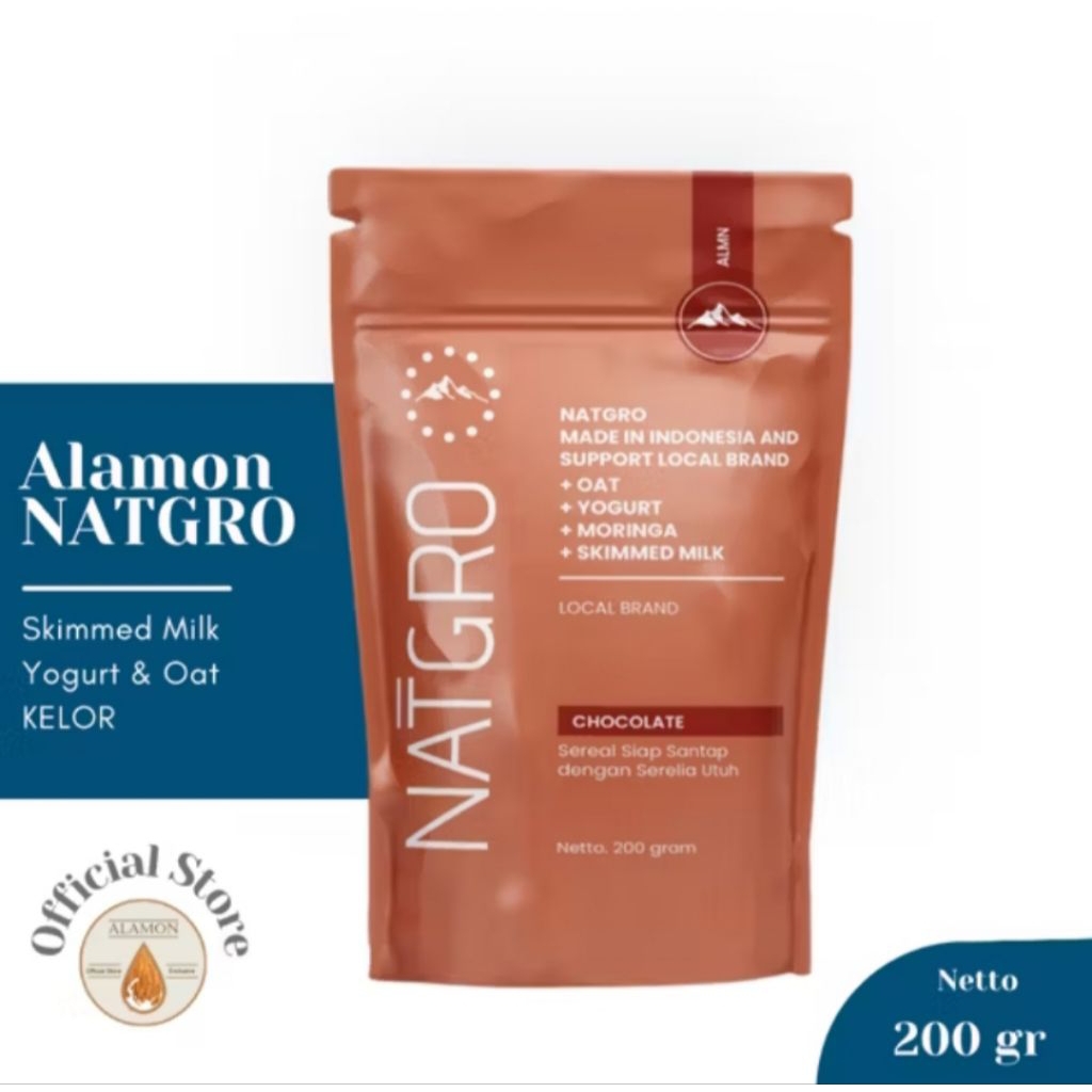 

Susu Peninggi Badan 5x Serving + Kelor Alamon NATGRO Sereal Vanila dengan Oat Milk, Raspberry Yogurt