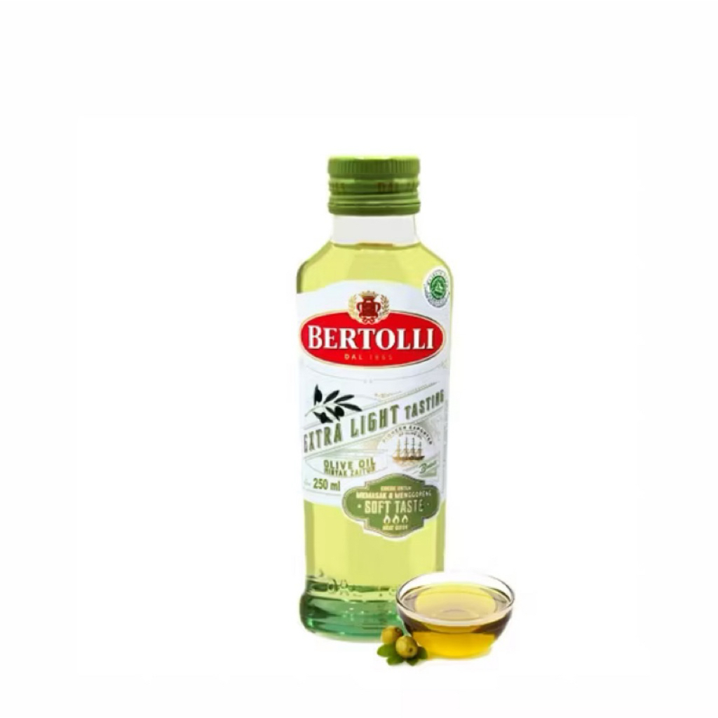 

Bertolli Extra Light Olive Oil 250ml – Minyak Zaitun Ringan untuk Masakan Sehari-hari