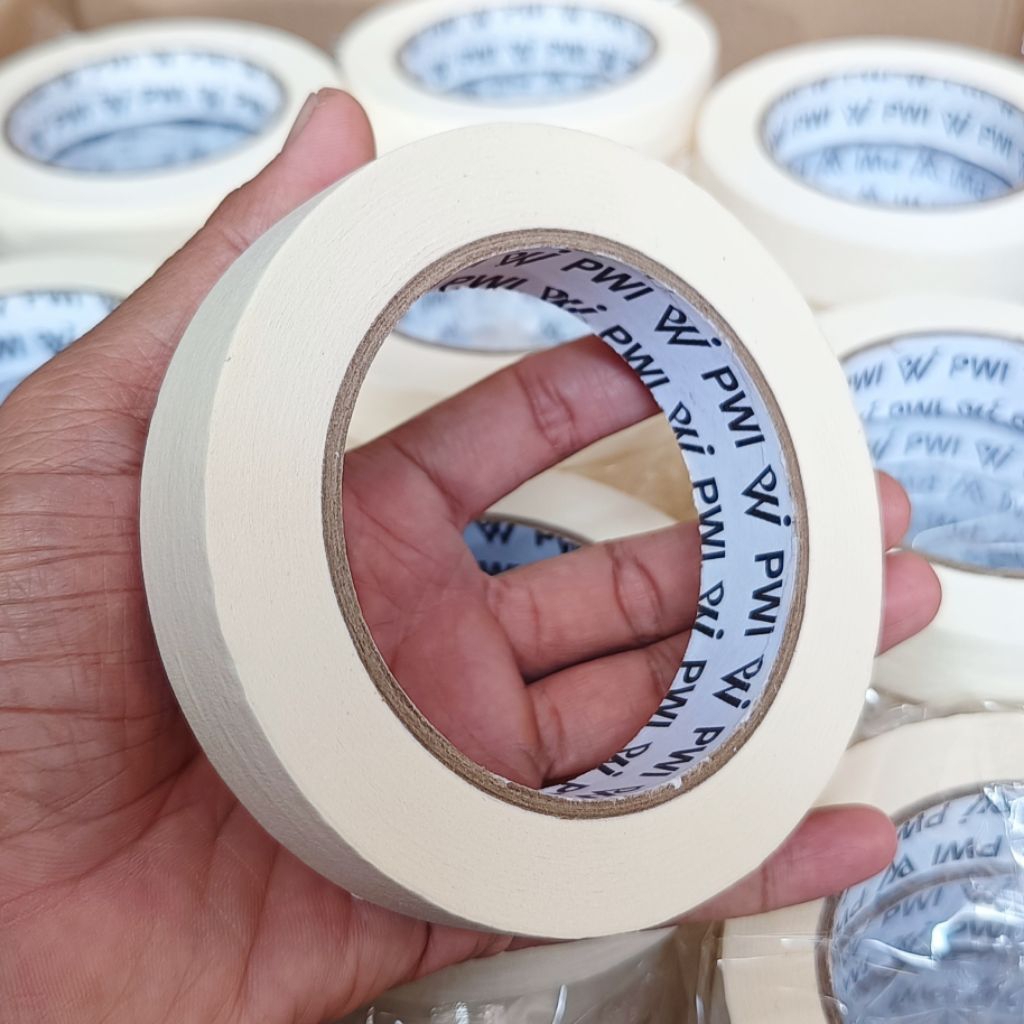 

Buy 10 free 1 Solasi kertas PWI /masking tape 22mm x 50yard Cream, wajib baca deskripsi !!!