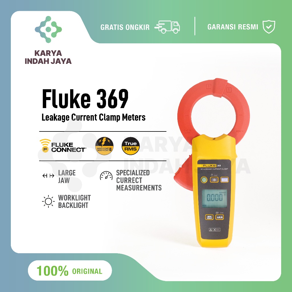 Fluke 369 True-rms Leakage Current Clamp Meter
