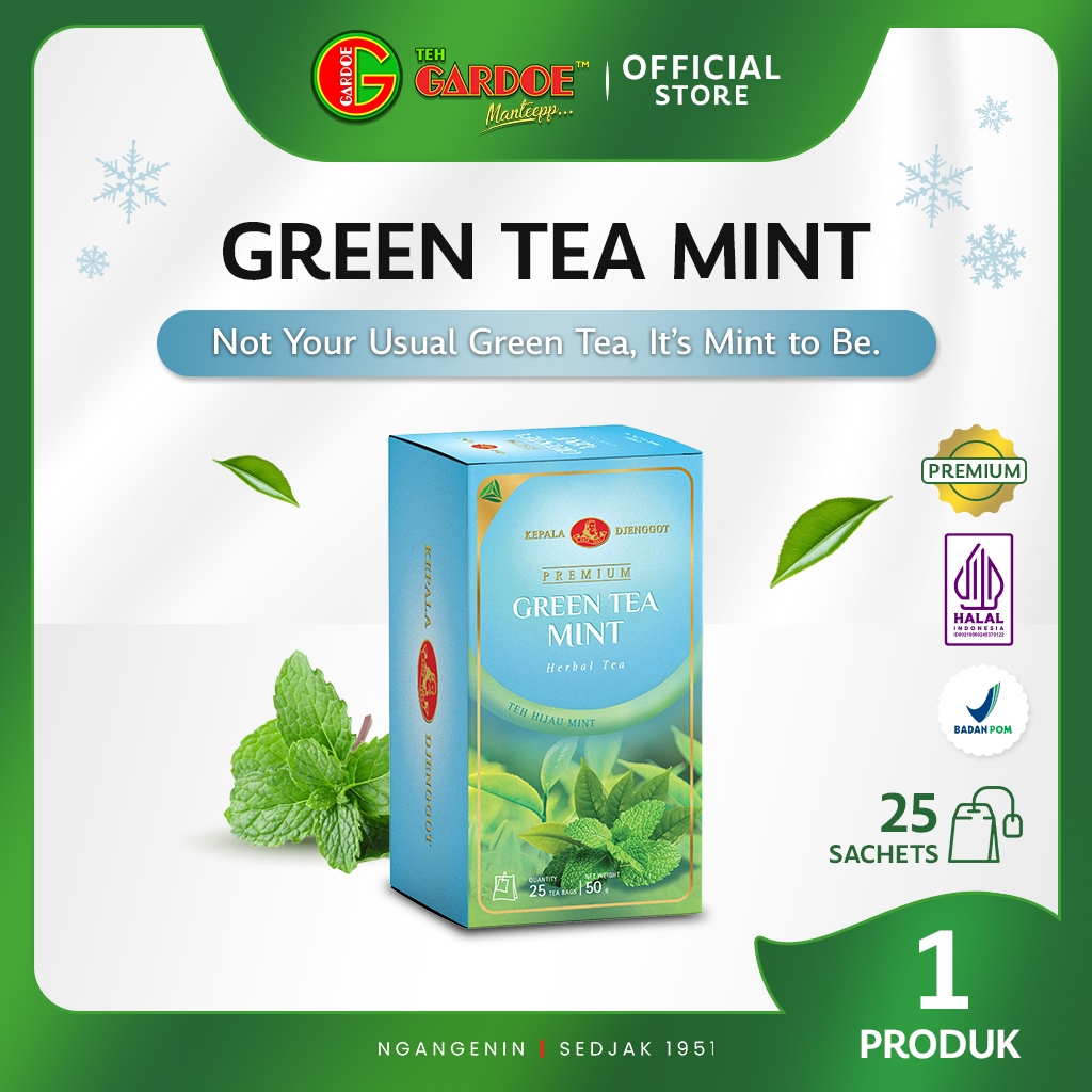 

Kepala Djenggot Green Tea Mint Premium 25's 50 gr