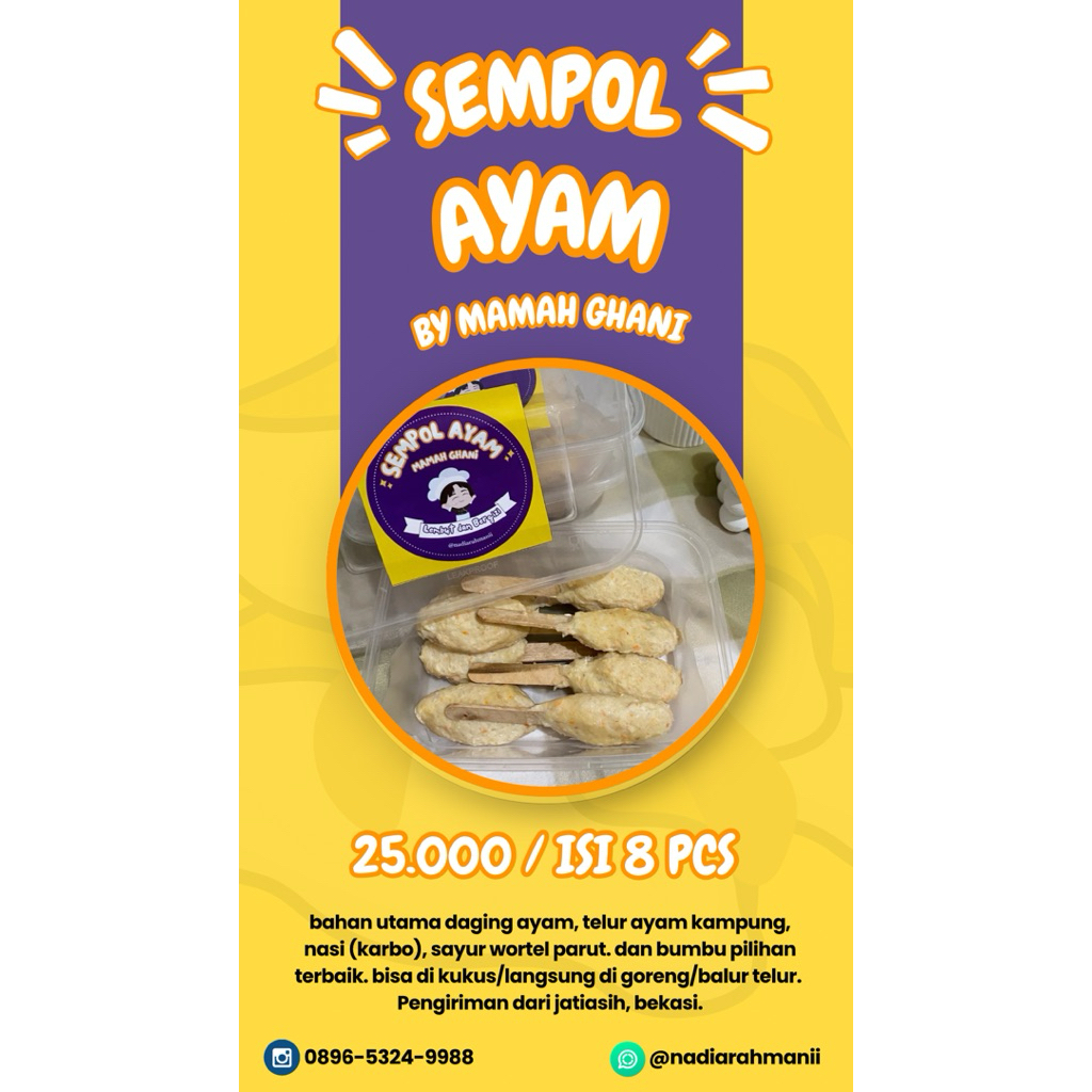 

SEMPOL AYAM, NUGGET AYAM, ROLADE FROZEN HOMEMADE BY MAMAH GHANI