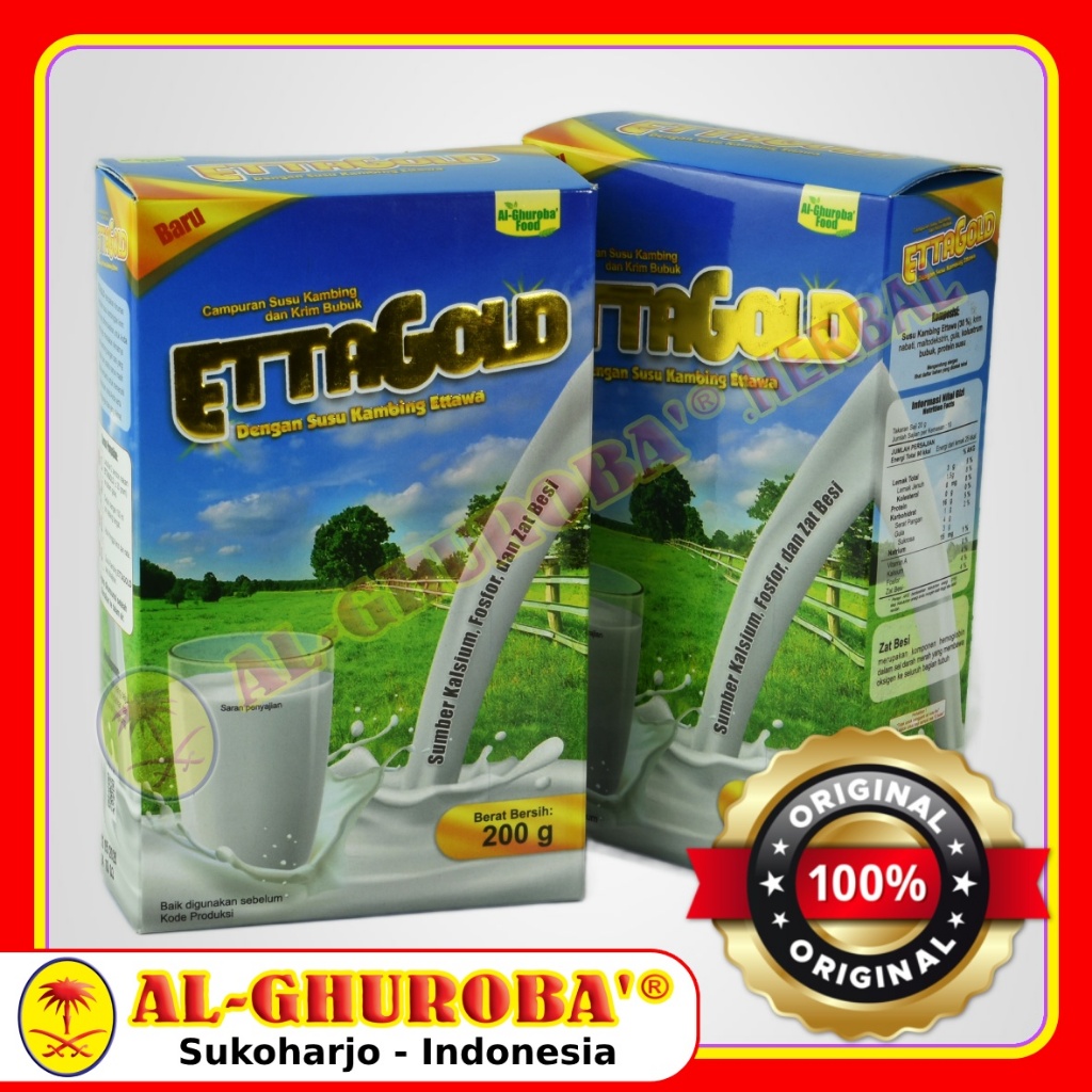 

EttaGold Susu Kambing Etawa Plus Kolustrum Al Ghuroba 200gr I Susu Kolostrum