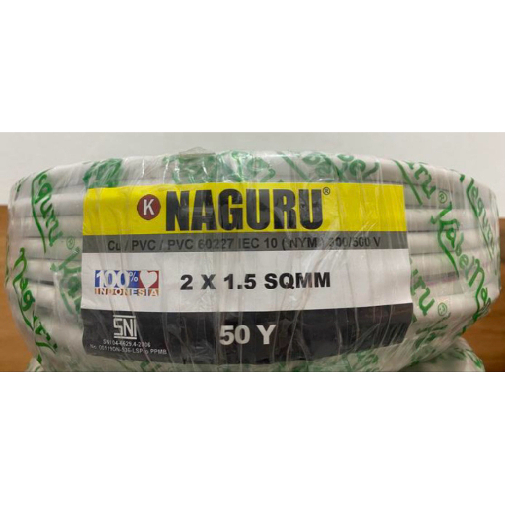 NAGURU kabel NYM 2x1.5mm 50 yard