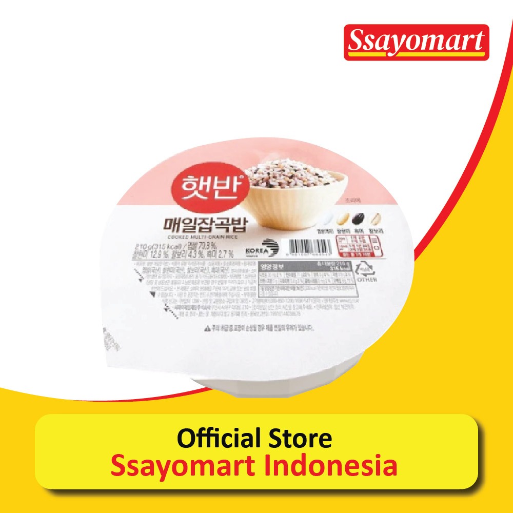 

CJ Hetbahn Cooked Multigrain Rice - Nasi Multigrain Instan Korea 210g
