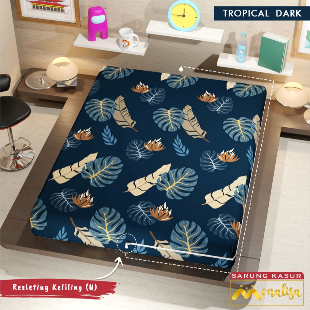 ALTA. Sarung Kasur Busa Monalisa Ukuran 160x200x20 SIZE SINGLE Tinggi 20cm Sprei Resleting Busa