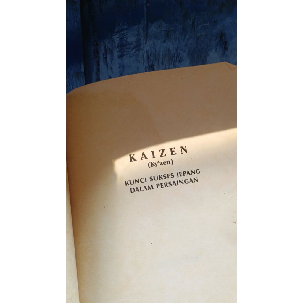 Kaizen Buku Cetakan Lawas