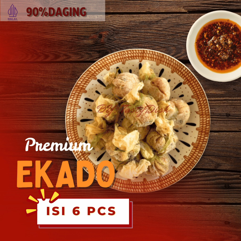 

Tasty Dish EKADO Premium | isi 6 pcs/pack | Ayam Udang| Makanan Beku Olahan
