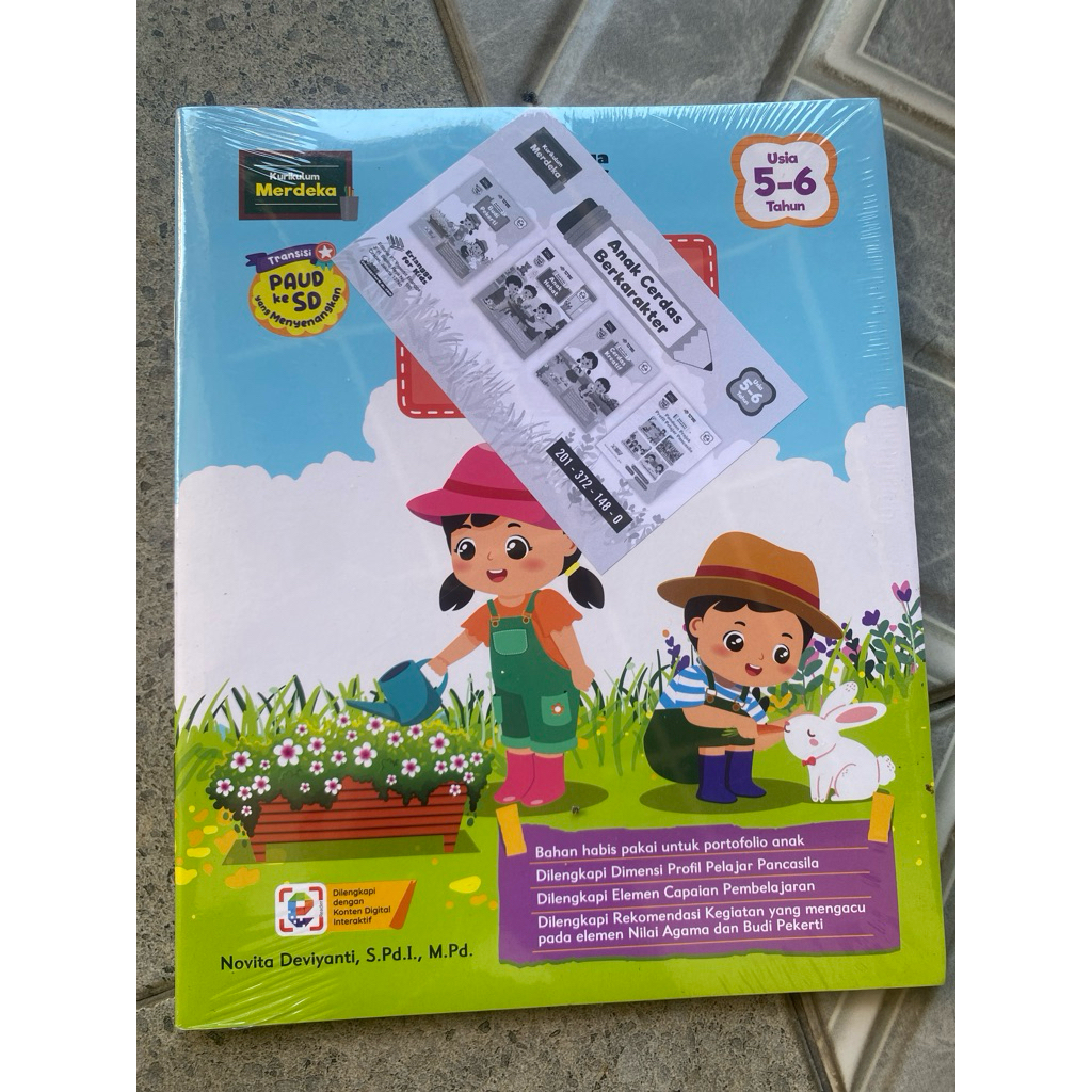 BUKU TK ERLANGGA : ANAK CERDAS BERKARAKTER USIA A & B