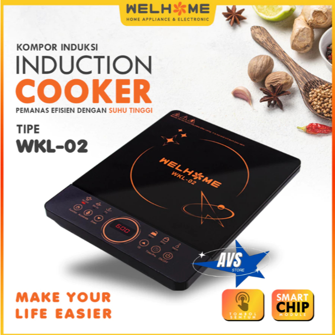 WELHOME KOMPOR LISTRIK INDUKSI WKL 02