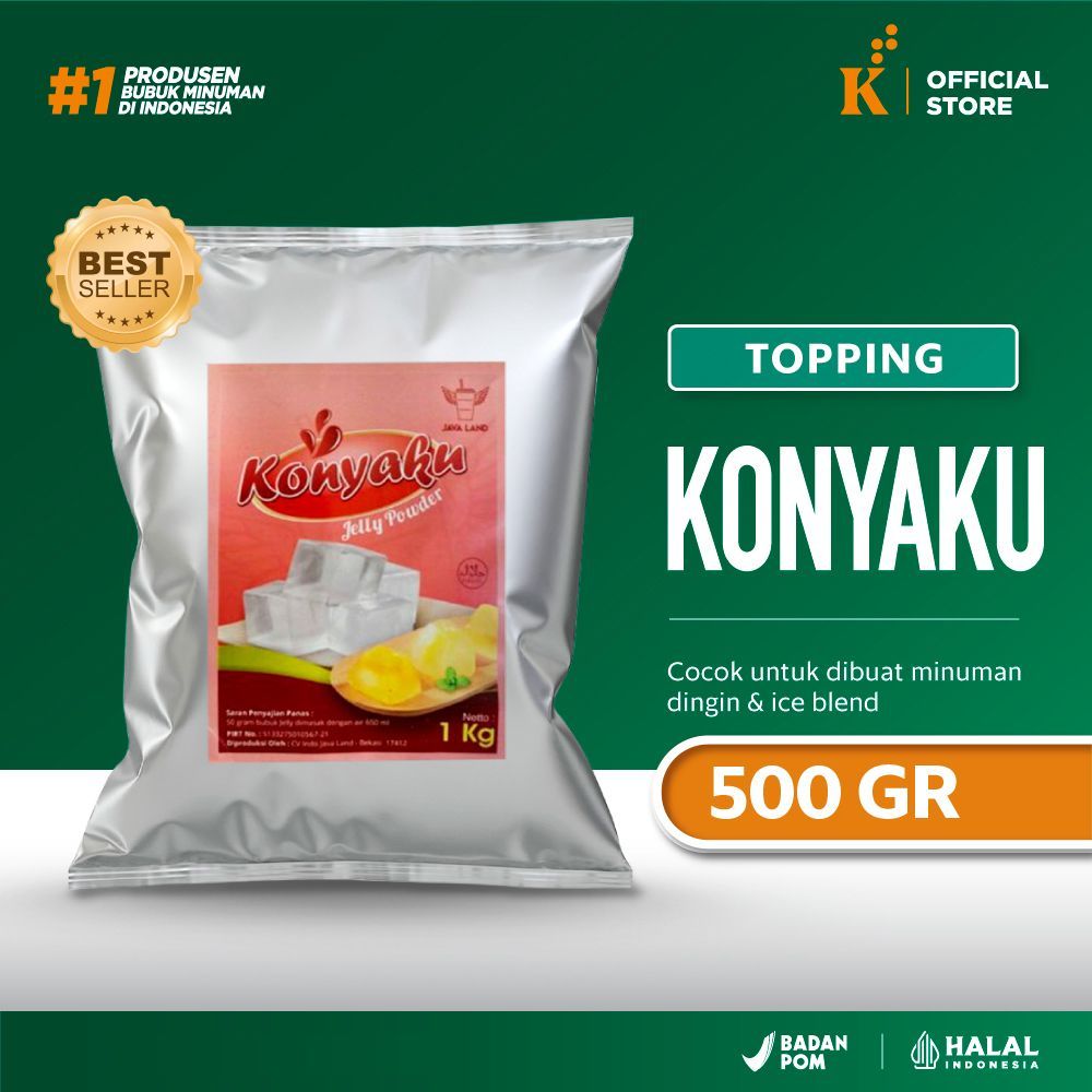 

Topping Bubuk Powder Konyaku Jelly 500gr Javaland