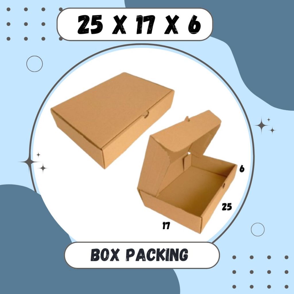 

Kardus 25x17x6 LD Box Packing Hampers Kotak Kemasan Packing Dus Baju Handuk Parfum Kardus Balap