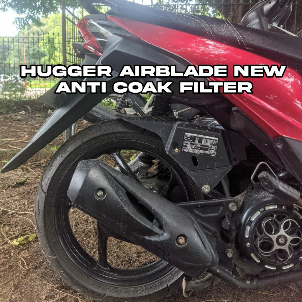 HUGGER AIRBLADE NEW MODEL PENDEK PNP BEAT FI,ESP, SCOPPY, VARIO110 ANTI COAK FILTER