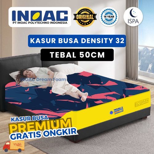 Kasur Busa Inoac EOE Density 32 Yellow Tebal 50cm Original Garansi 15 Tahun