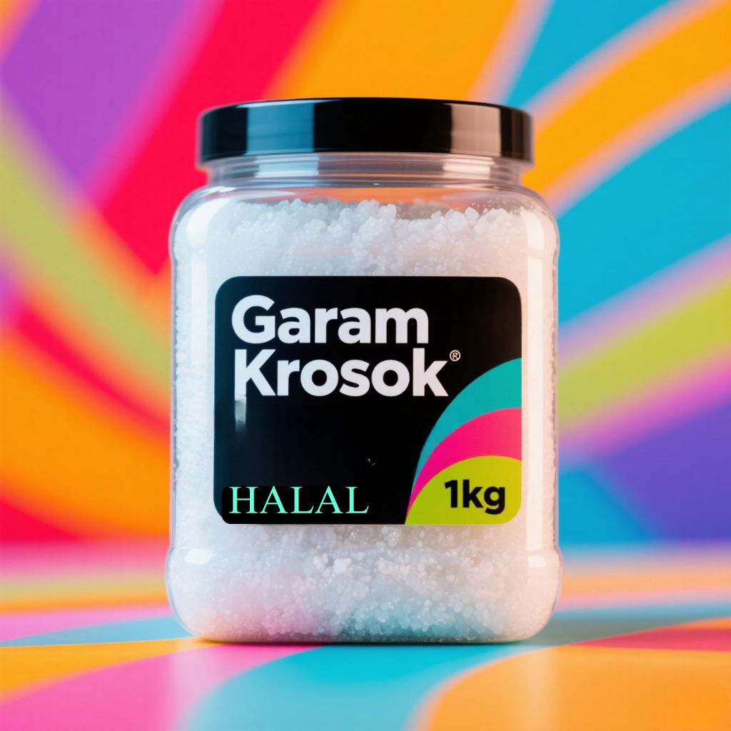 

Garam Krosok / Garam Kasar / Natrium Chloride / Aquascape 1kg Food Grade HALAL / garam dapur / garam beryodium / garam Bergizi / garam original