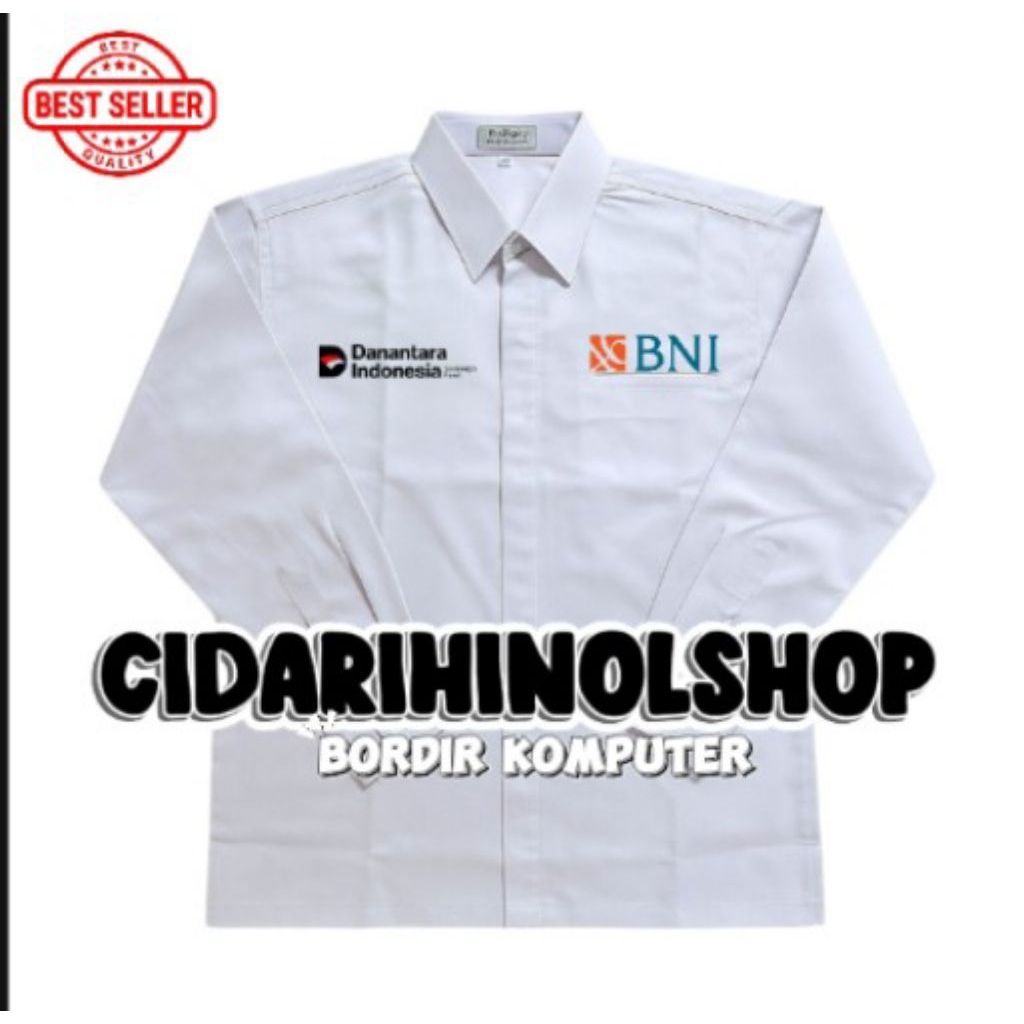 KEMEJA BANK BNI DANANTARA INDONESIA COSTUM BORDIR K1