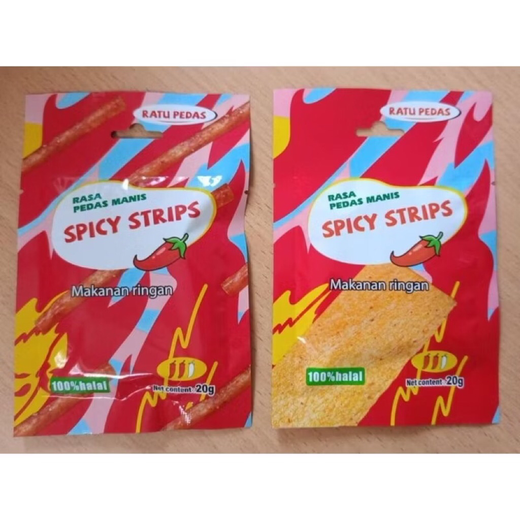 

Makanan Ringan Spicy Strips Ratu Pedas Latiaw isi 5