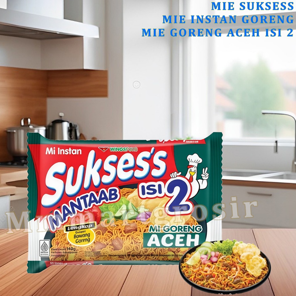 

Mi Sukses Isi 2 / Mie Goreng Instan / Mie goreng Aceh / 140gr