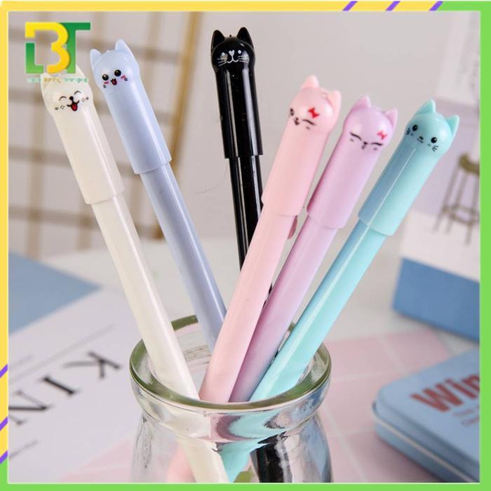 

Pena Karakter Kartun Meow Lucu Pulpen Stationary Cair Gel