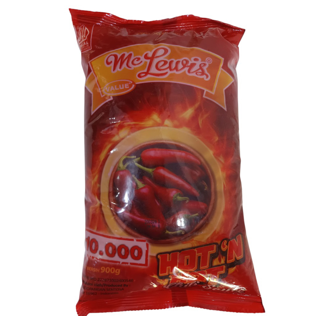 

Mc Lewis Hot N Hot Chili Sauce 900 gr Saos Pedas Berkualitas