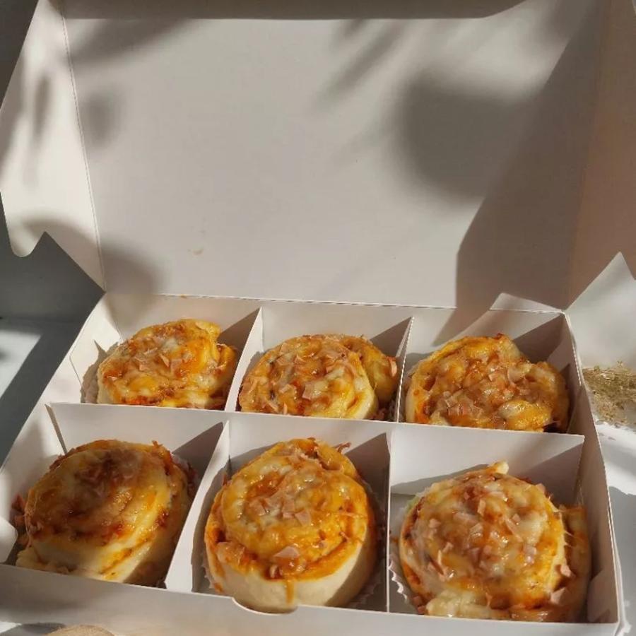 Kotak Kue + Sekat 6 Kotak Kue Donat Egg Tart Pie Mochi Cookies Pastry Box Kue Sekat - 6sekat