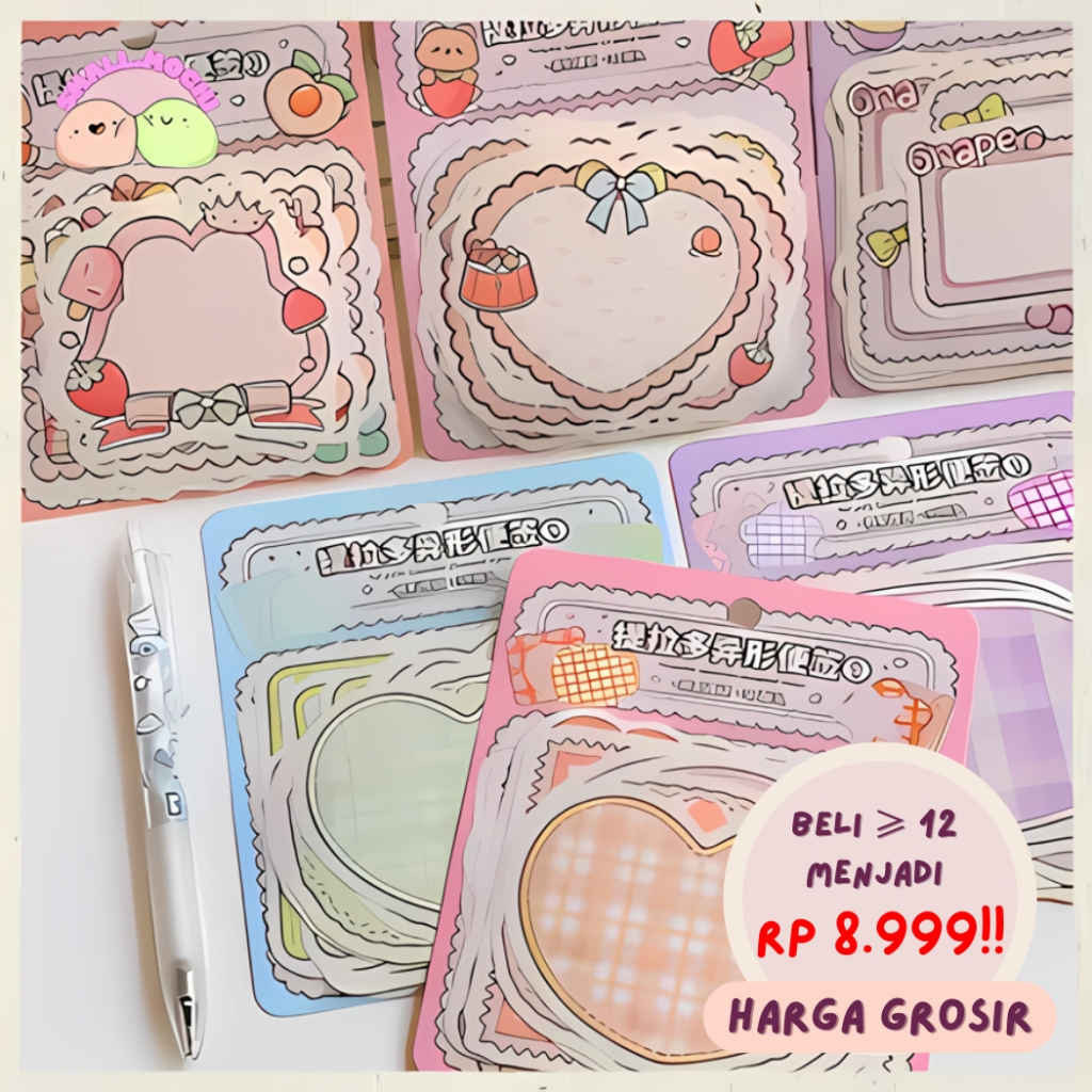 

1 Pack Sticky Notes Memopad Notepad Decor Diarybook Notebook Best Seller TLD124