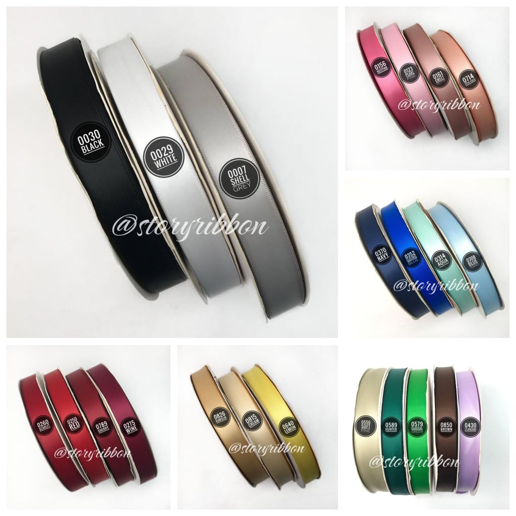 

1ROLL (100YARD) - 6MM | PITA DOUBLE SATIN IMPORT DSF/ PITA DOUBLE FACE