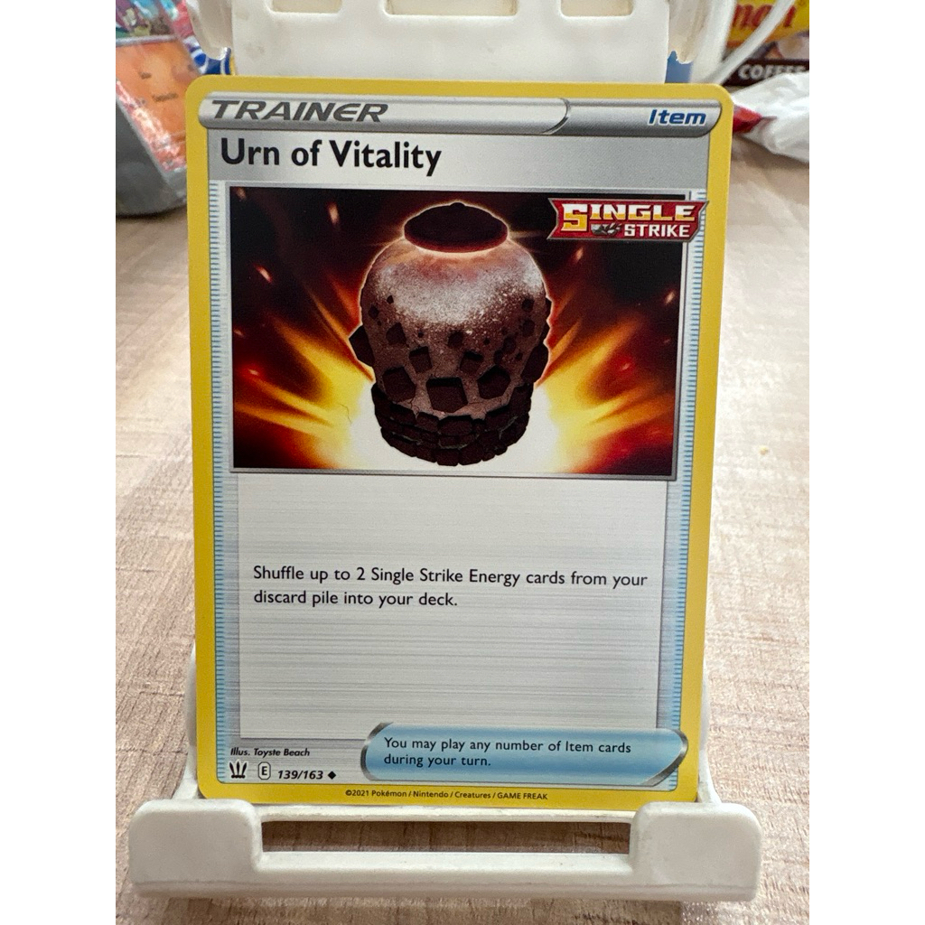 kartu pokemon original common urn of vitality 139/163
