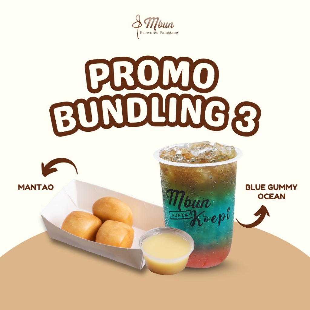 

Paket Bundling 3 - Mbun Brownies Panggang | Blue Gummy Ocean I Mantao I Makanan Ringan I Minuman