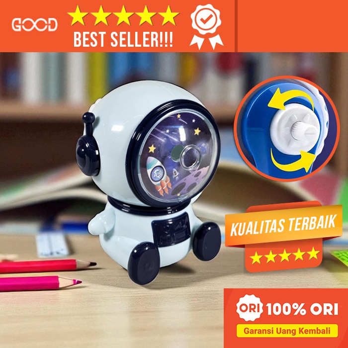 

Rautan Pensil Lucu Unik Astronaut Manual Pencil Sharpener Astronot