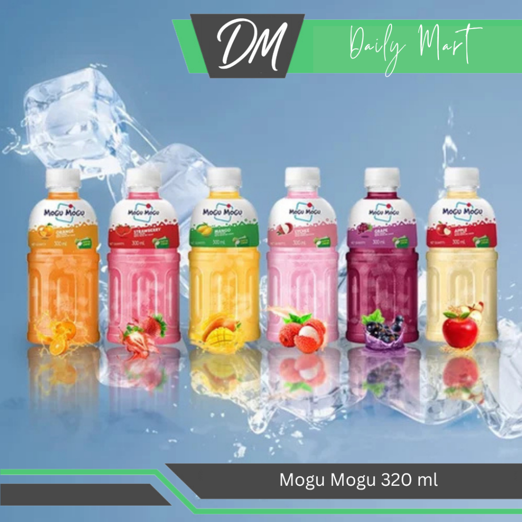 

Mogu Mogu 320ml All Varian Mangga/Anggur/Kelapa/Leci/Melon/Stroberi - Minuman Kemasan Menyegarkan Dengan Nata De Coco