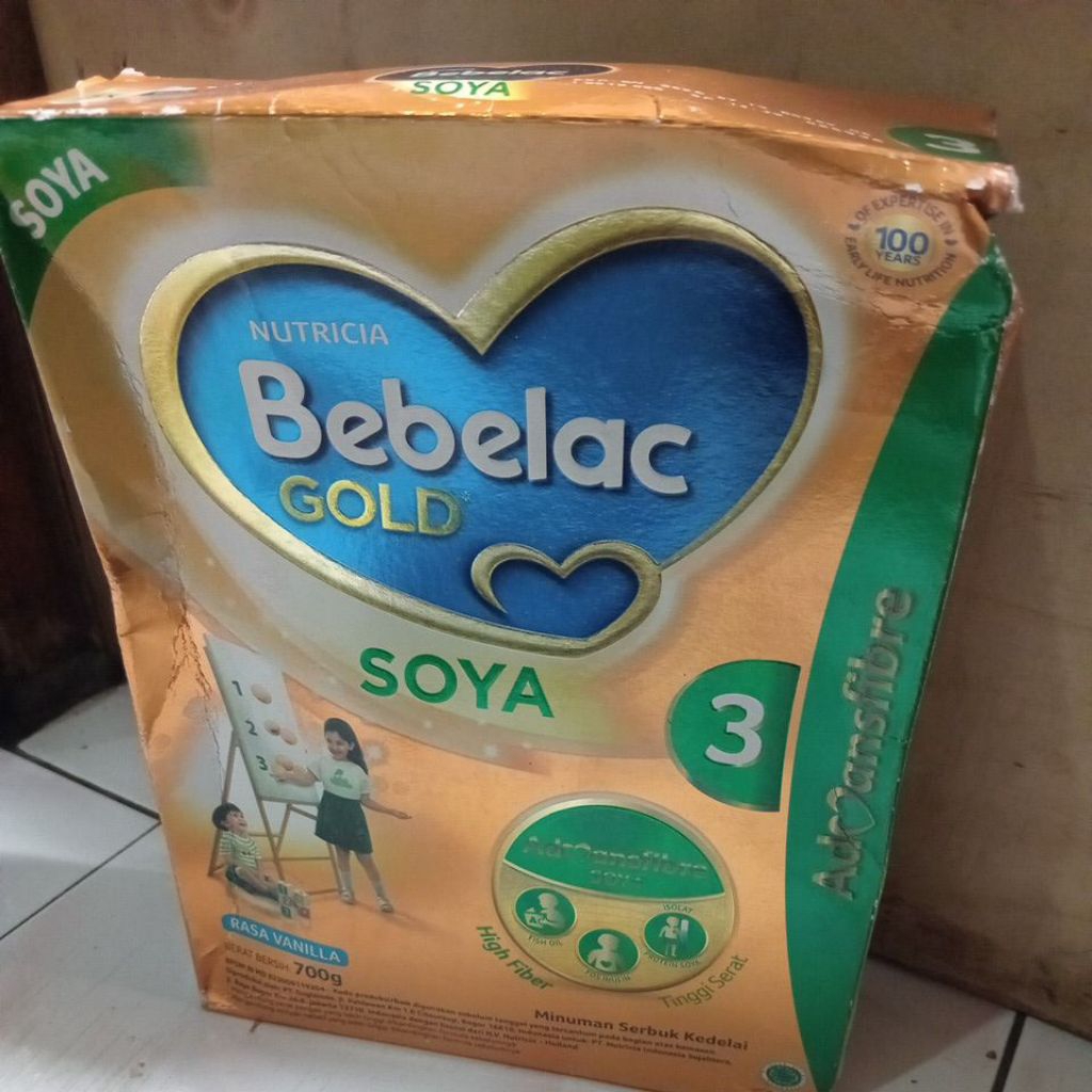 

Nutricia Bebelac Gold Soya tahap 3 Vanilla 700 Gr