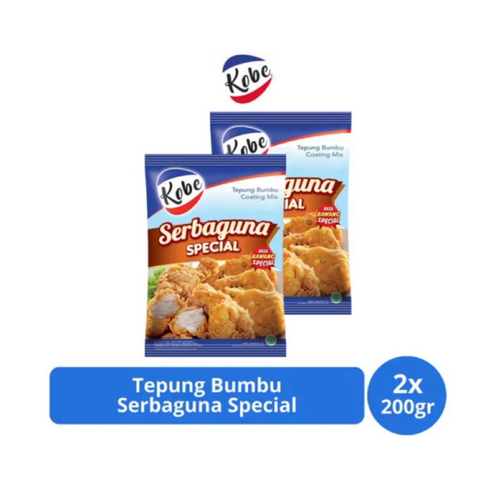 

Kobe Tepung Bumbu Serbaguna Special 2x200gr – Bikin Masakan Lebih Gurih dan Renyah
