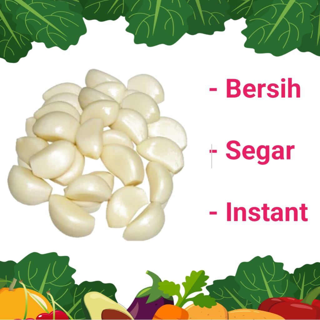 

BAWANG PUTIH KUPAS BERSIH DAN SEGAR - PALEMBANG