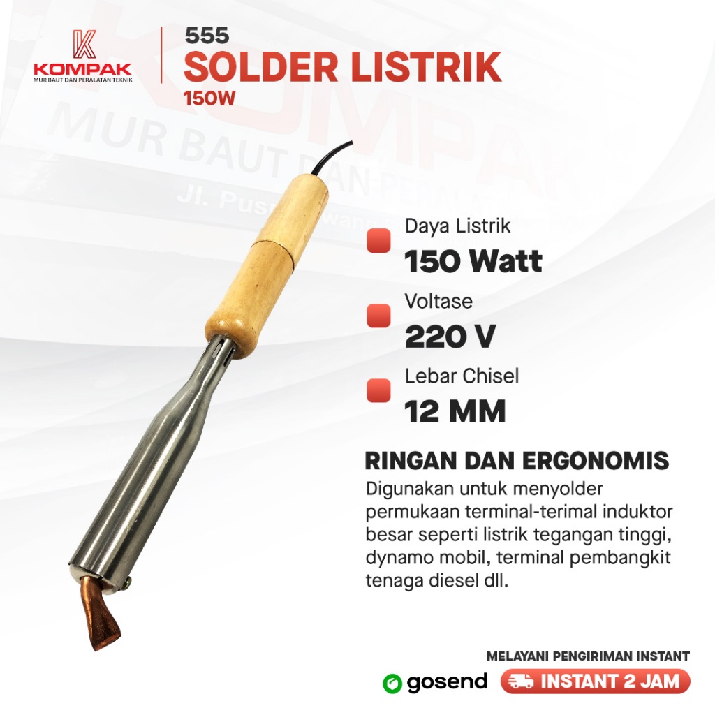 SOLDER LISTRIK SOLDER OKI KAYU 150 WATT