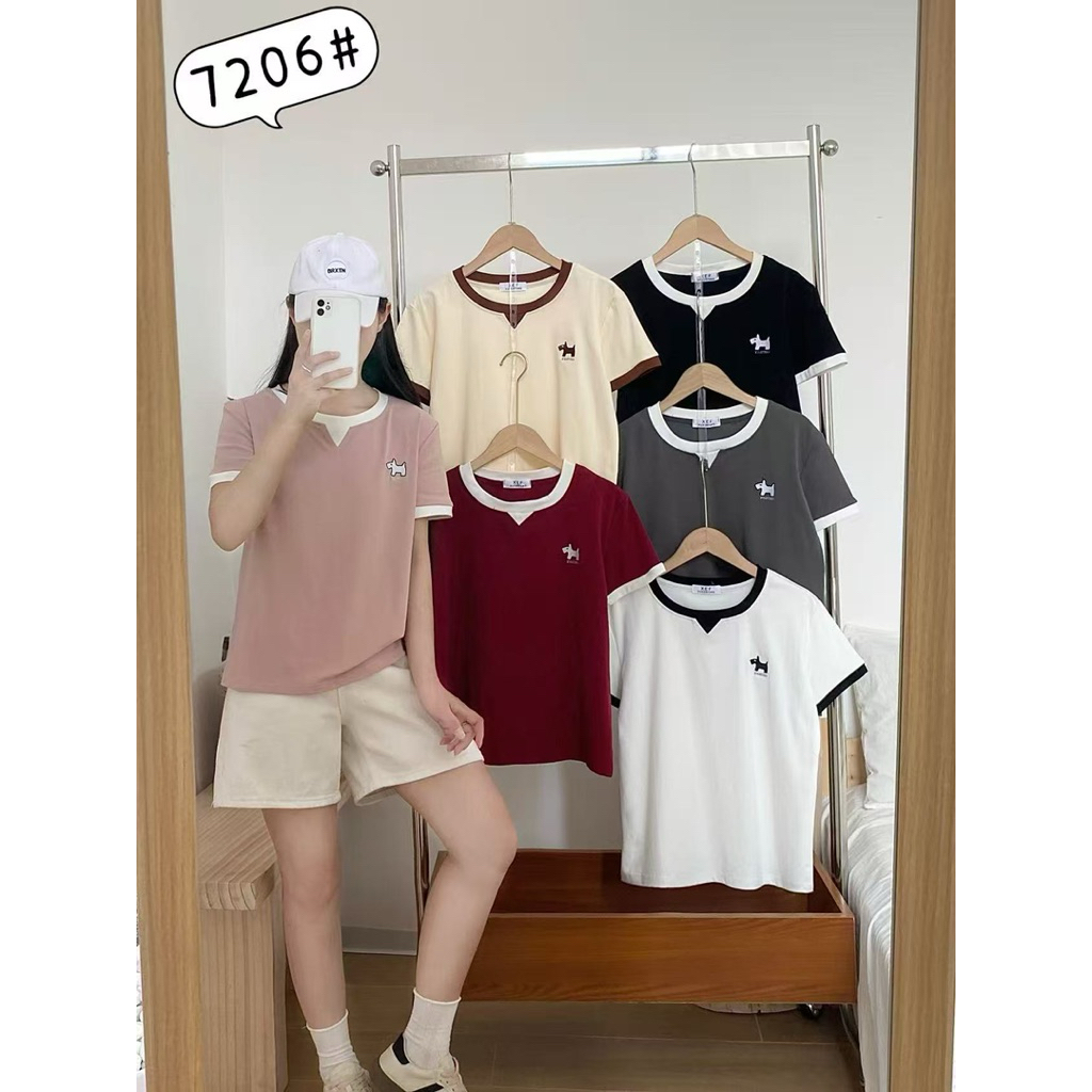 KAOS WANITA STYLE bordir import CHN