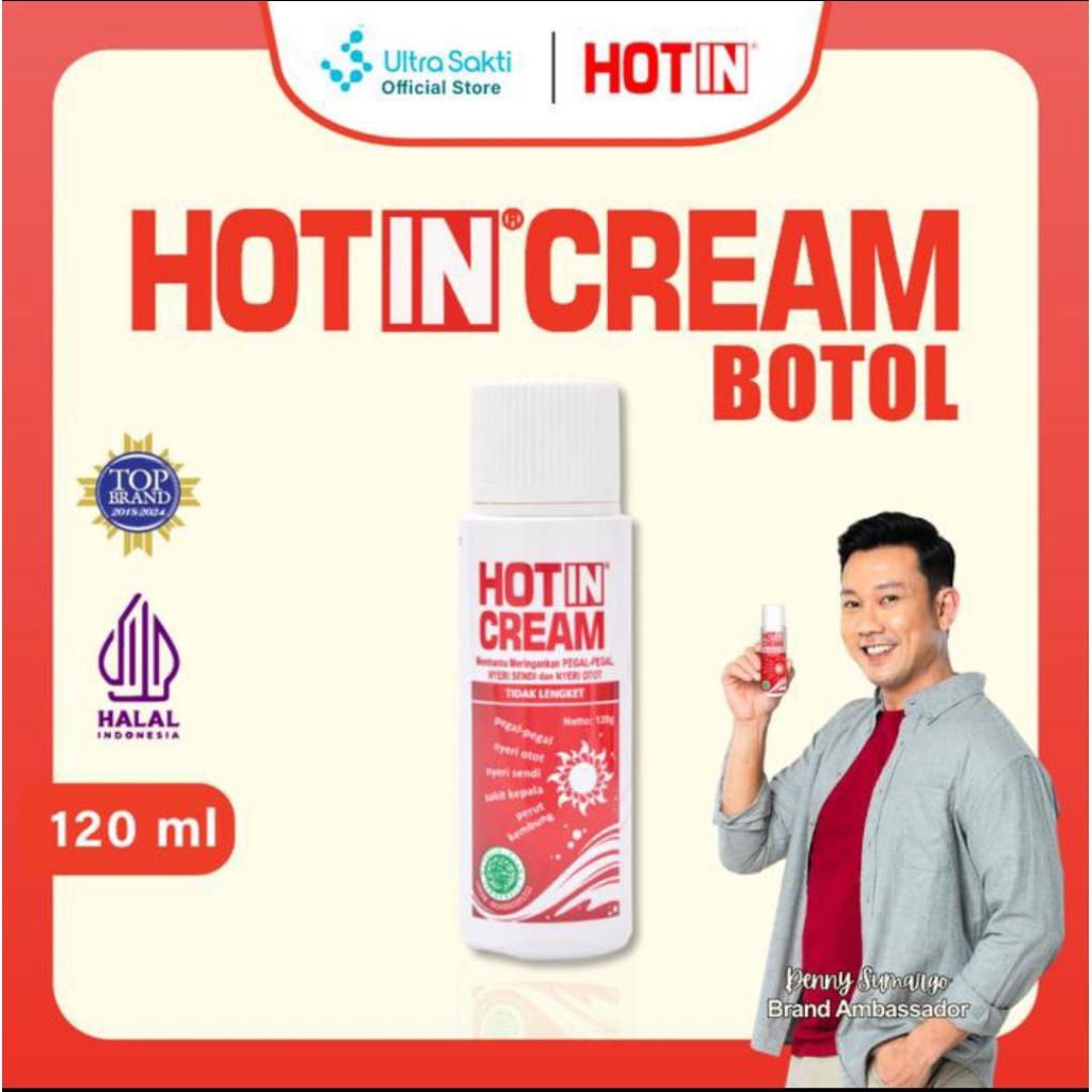 HOT IN CREAM BOTOL 120GR - ORIGINAL / HOTIN CREAM ORIGINAL/ HOT IN CREAM 120GR