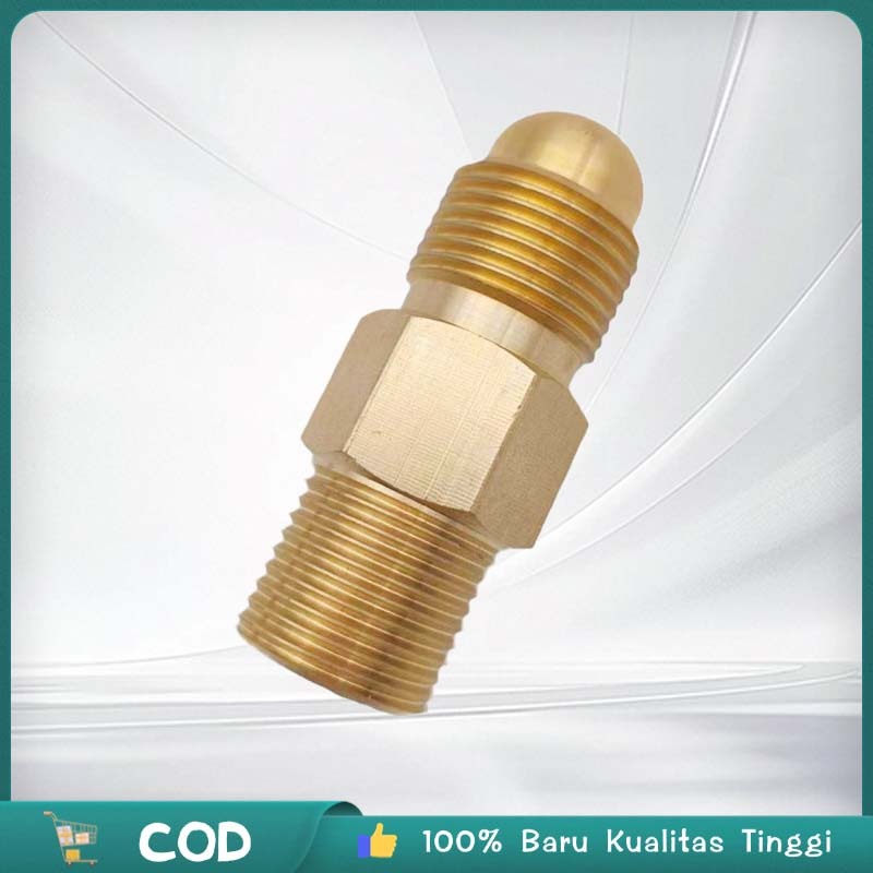 Adaptor Double Nepel Oksigen O2 Ke Co2  Sambungan Gas 5/8