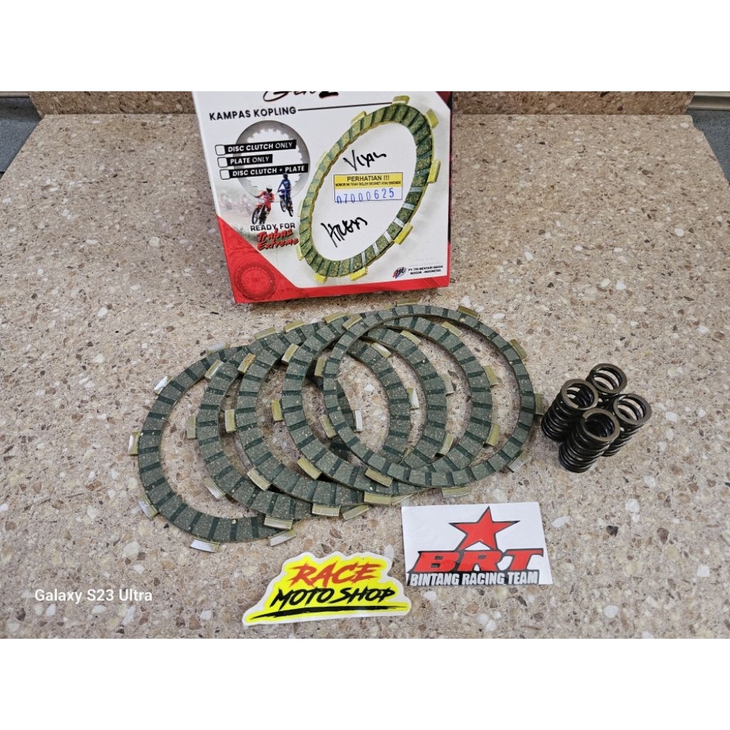 (BRT)- KAIN KLOS/KAMPAS KOPLING  + PER KOPLING BRT VIXION VIXION NEW BRT