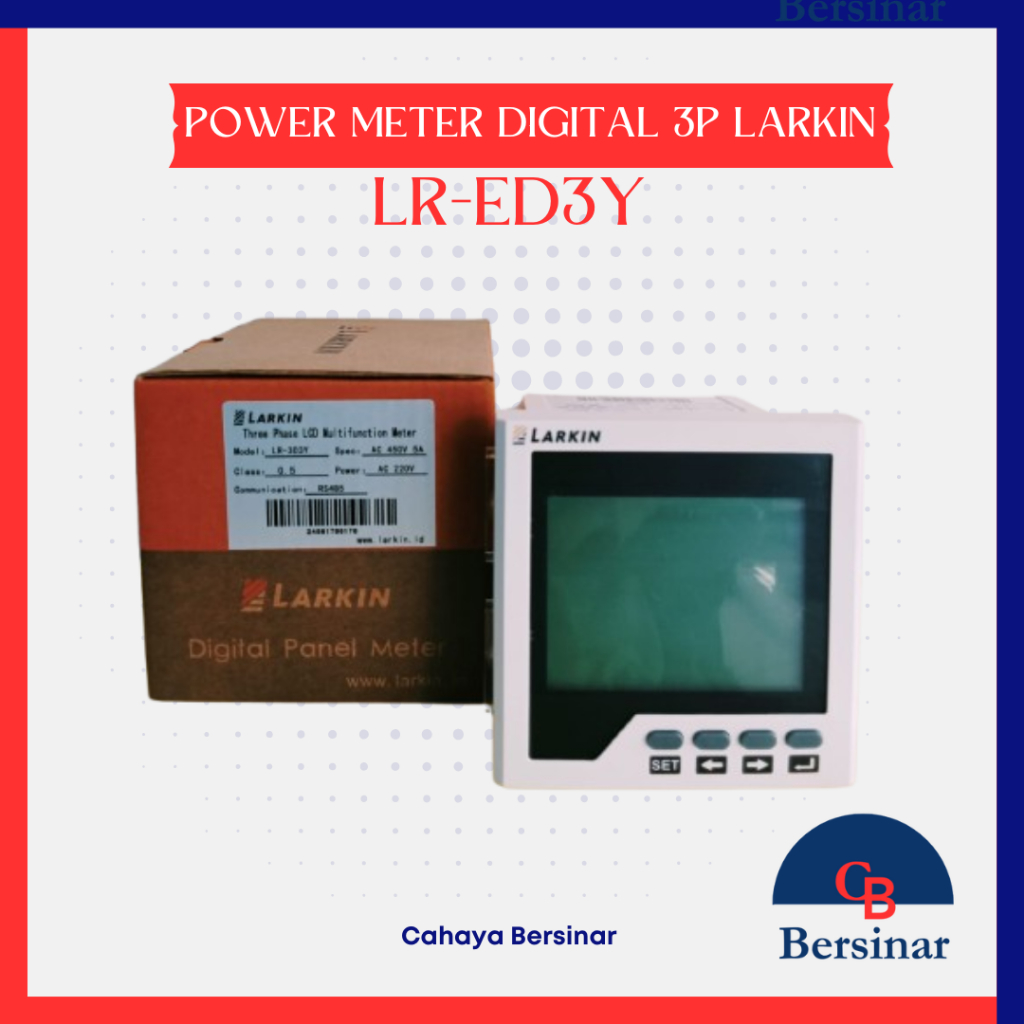 POWER METER DIGITAL 3P LARKIN LR-ED3Y