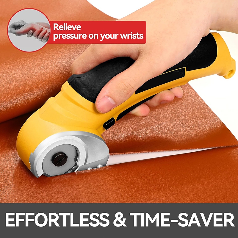 

Gunting Elektrik Tanpa Kabel Ditingkatkan Mesin Geser Putar Elektrik 4V Kain Kardus Plastik WZH