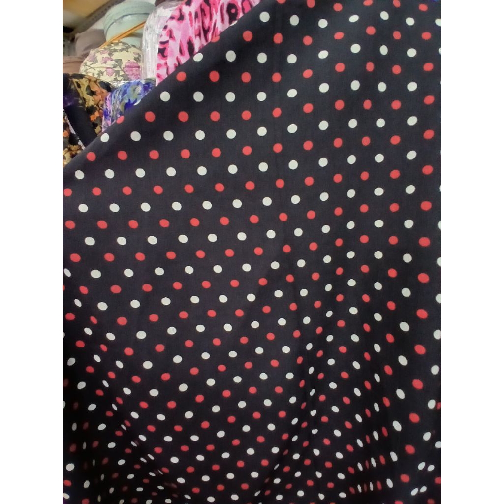 Kain/Bahan moscrepe motif kwalitas premium//Kain moscrepe motif meteran