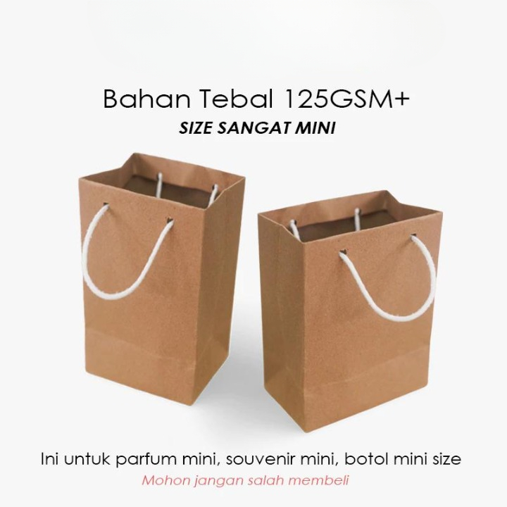 

Paper Bag Kado Kecil All Ukuran Paperbag Tas Jinjing Coklat Polos Mini Bungkus Kado