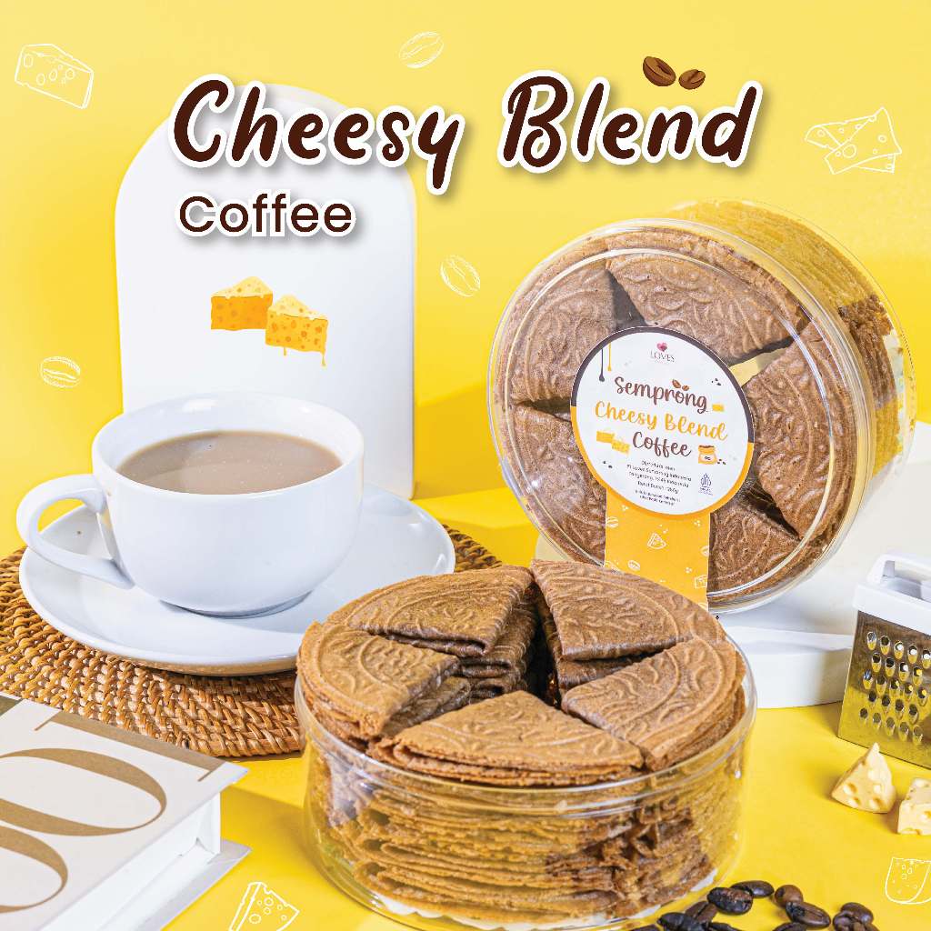 

Loves Semprong Cheesy Blend Coffee - Camilan Renyah & Lumer dengan Rasa Keju dan Kopi Premium