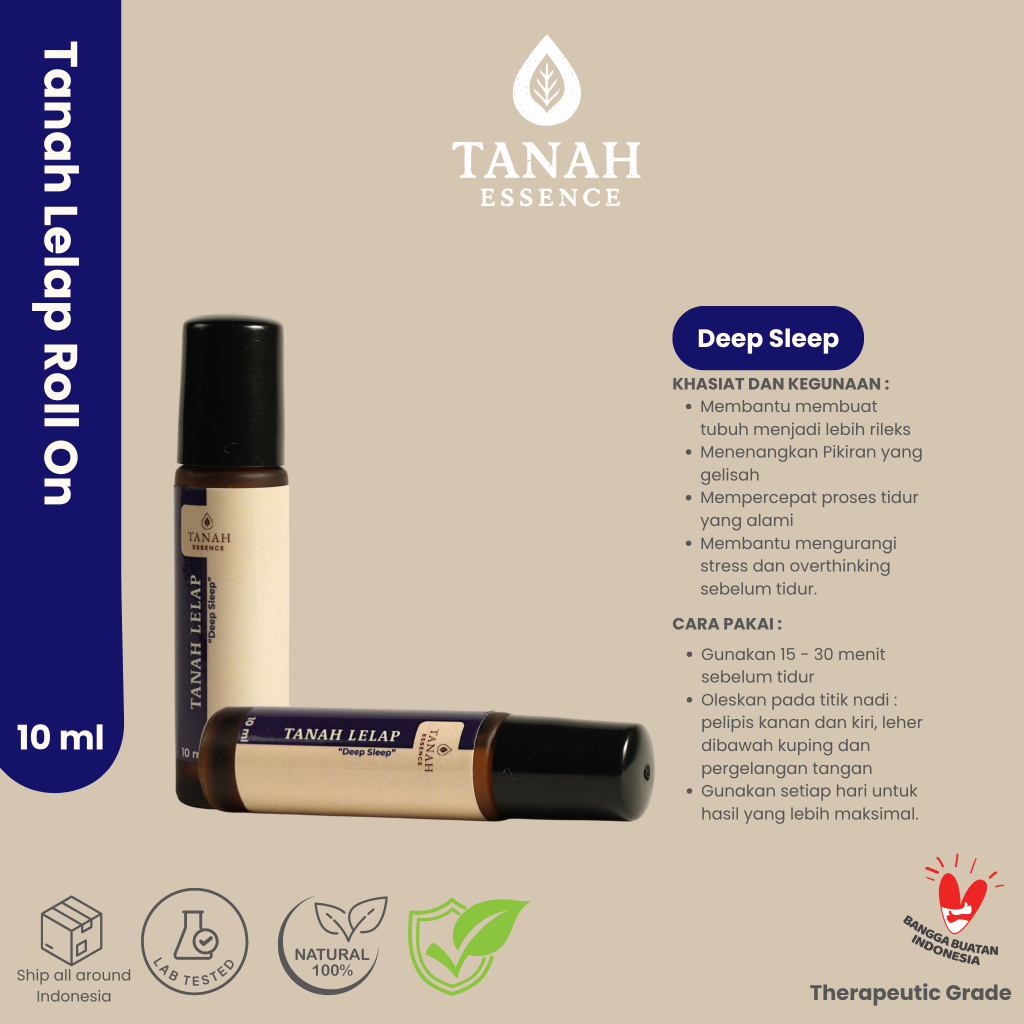 Tanah Lelap Minyak Angin Roll On Aromaterapi Essential Oil Deep Sleep