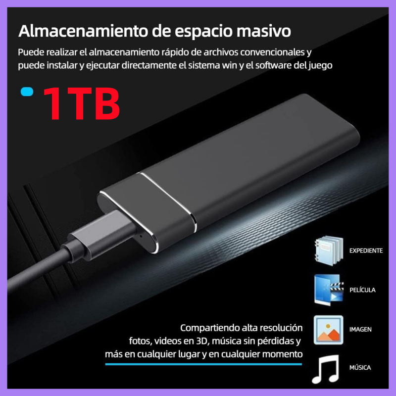 【READY YA】SSD Eksternal 1TB/2TB/30TB USB 3.0 Type-C ssd laptop PC ssd portable eksternal hp solid st