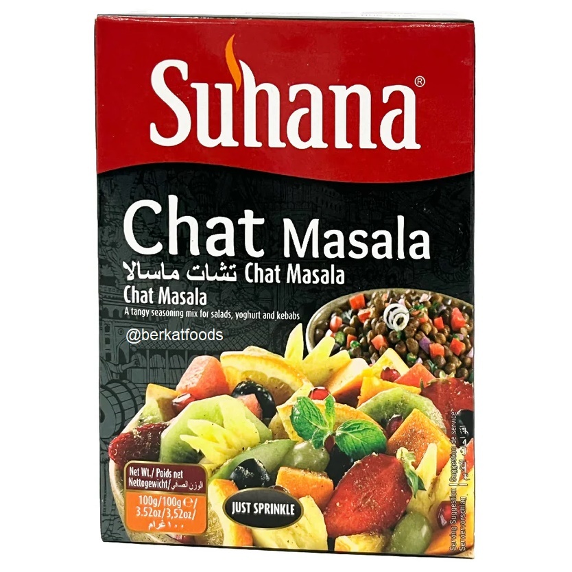 

Chat Masala Suhana / Seasoning Mix Tangy Spice / Bumbu Chaat India Rempah